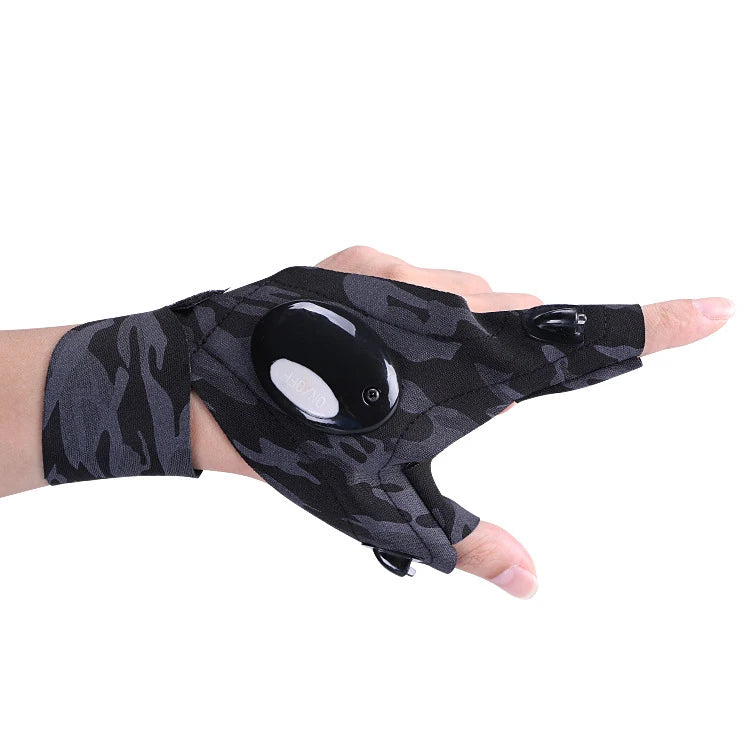 Factory Price Cool Gadgets Unisex Smart Adjustable Wrist Strap Buckle Closure Led Flashlight Fingerless Summer Outdoor Fishing