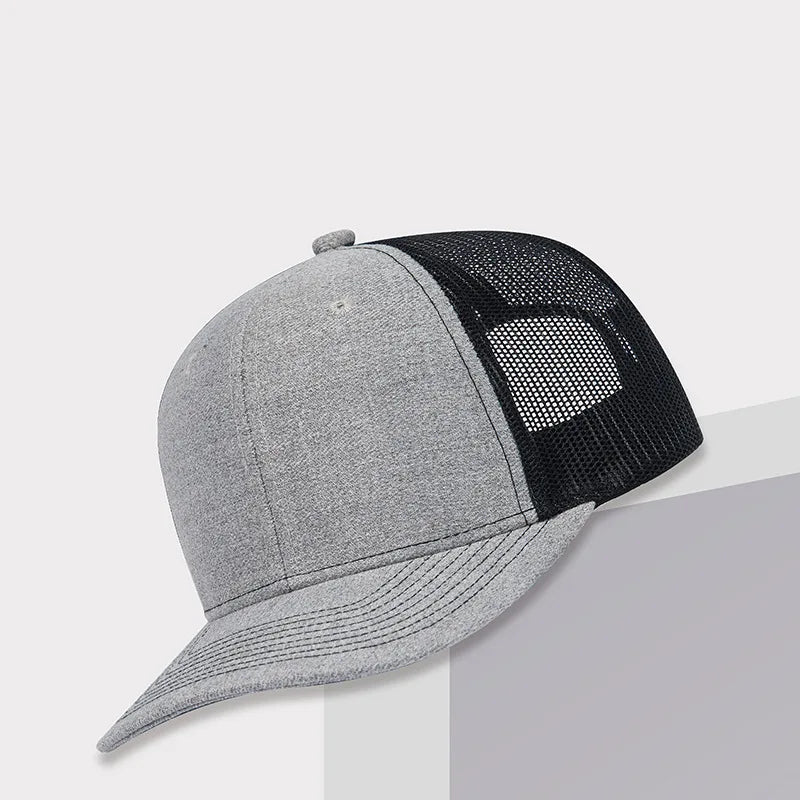 Wholesale Embroidery Logo Perforated Laser Cutting Hole Drilled Mesh Baseball Hat Polyester Sport Cap