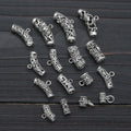 925 Sterling Silver DIY Clasp Cord End Caps Bracelet Necklace Spacer Beads DIY Accessories Jewelry Findings MegaBDM