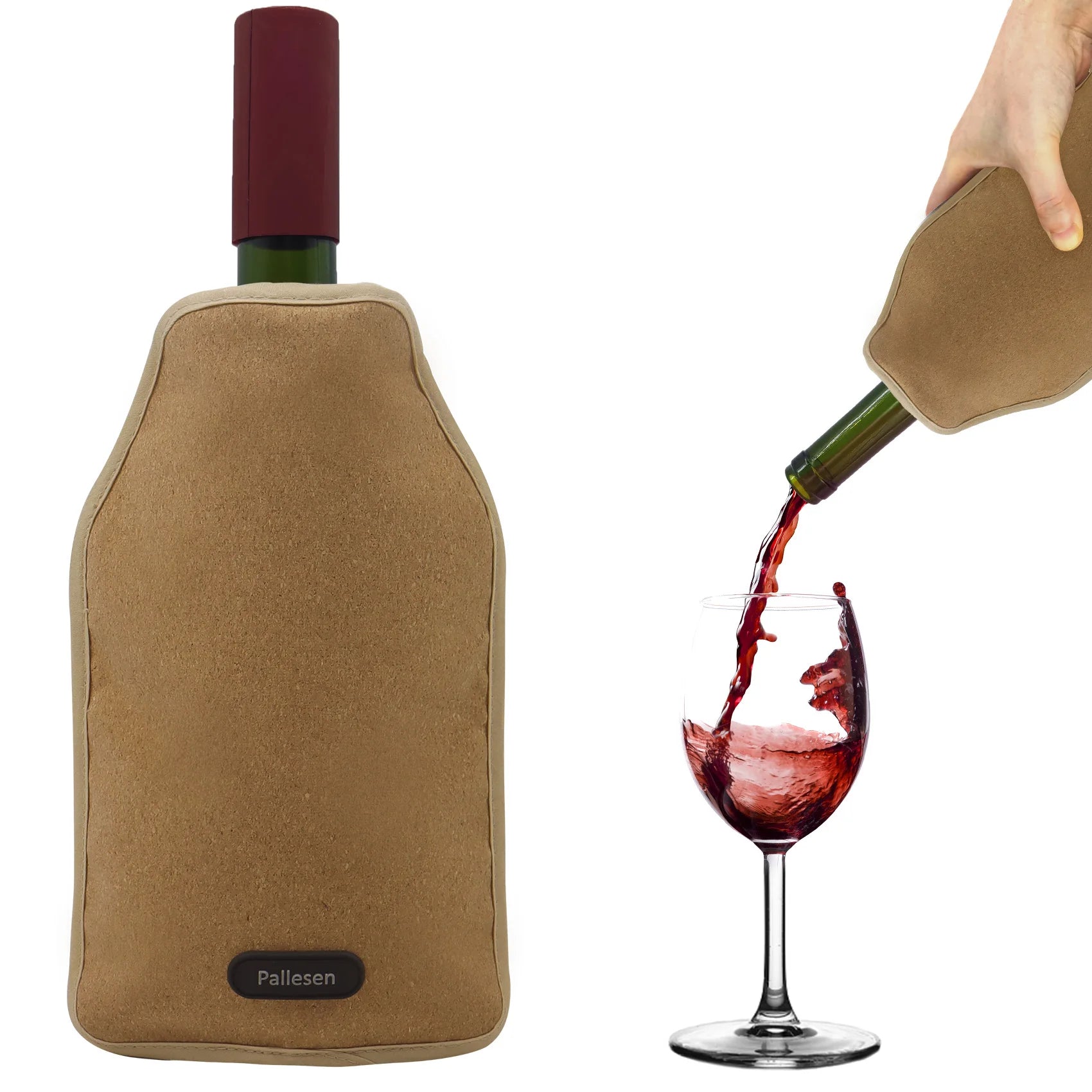 Trending Product Cork Pattern Wine Cooler Sleeve Gel Ice Pack Wine Bottle Gel Ice Cooler
