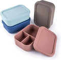 2023 New Design Food Grade BPA-Free Dishwasher Safe Leak-Proof Silicone Bento Lunch Box Food Box Container