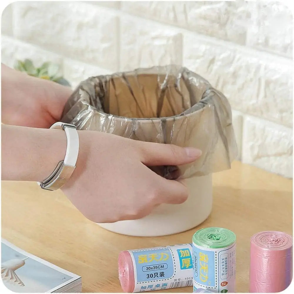 Biodegradable 30 Pcs Disposable Trash Can Liner Mini Bin Bag Desktop Small Rubbish Bags for Car Bedroom Home Kitchen Office