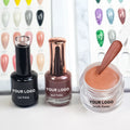 Hema Free Nail Lacquer Uv Led Nail Painting Custom Match Color 3 in 1 Soak Off Non Uv Gel Polish
