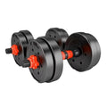 Adjustable 10kg PVC Rubber Plastic Coated Handle Dumbbell Set Gym Equipment Free Weights