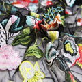 Wholesale 100% Polyester Embroidered Tulle Fabric High Quality Coral Mesh for Girls for Weddings