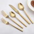 High Quality Stainless Steel Champagne Tableware Flatware Cutlery Including Restaurant Kitchen Hotel Gold Silverware Wedding Set