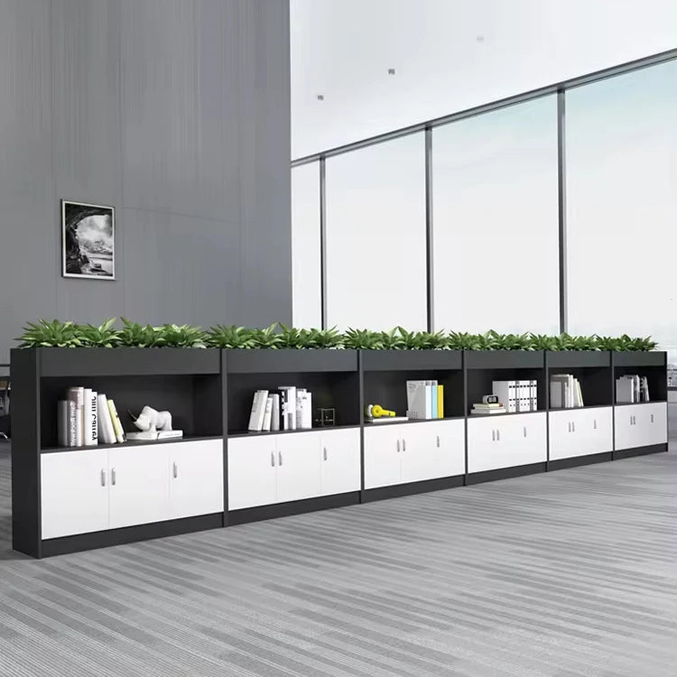 Storage Cabinet Furniture Wooden Book Shelf Display Open Shelf Filing Planter Wood File Cabinet Office Furniture