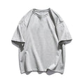 Summer Fashion Men's Jersey T-Shirt Casual Solid Short Sleeve Oversized Eco-Friendly Breathable 180g 100% Cotton Hip-Hop Tee 5XL