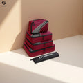 5-Piece Set Durable Nylon Travel Compression Packing Cubes Portable Zipper Closure Travel Suitcase Organiser Bag