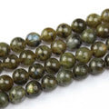 Wholesale High Quality Natural Army Green Labradorite Stone Beads for Bracelets Jewelry Making 6mm 8mm 10mm Length 38cm 15"