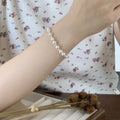 VIANRLA 925 Sterling Silver Pearl Bracelet Unique Design Elegant Minimalist Women Jewelry Gift Drop Shipping