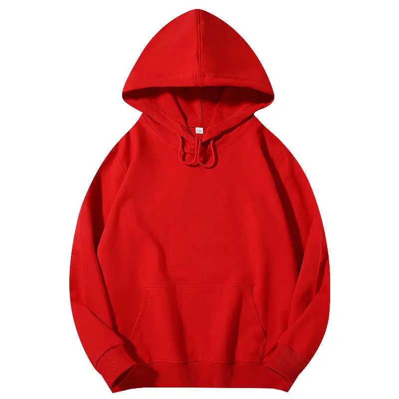 2026 Hot Selling Men's Plus Size French Terry Eco-Friendly Breathable Hoodies 260g Cotton Material Multiple Solid Colors Hooded