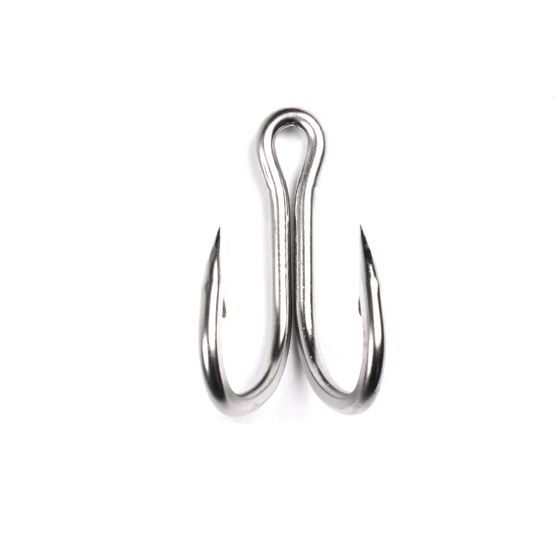 Hot sell Extra Strong sturdy Stainless Steel  Short Open Shank  Double Hook  Sharp saltwater fishing Hooks size 9#-1# 1/0-4/0
