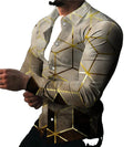 New Arrival Men's Long Sleeve Shirt Wrinkle Free Shirt for Men Summer Casual Street Wear Shirt