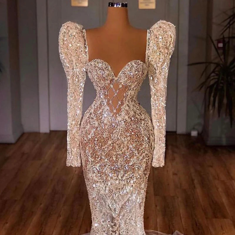 Jancember RSM67229 Wedding Gowns Dress Bridal Mermaid Bride Wedding Dress