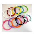 30mm Colorful Metal Book Loose Leaf Binder Ring Hinge Snap Ring Keyring for Binders Notes Cards Keys Toys