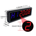 GANXIN Portable 1.8 Inch 6 Digit LED Fitness Training Countdown Clock Digital Indoor Home Gym Exercise Interval Timer