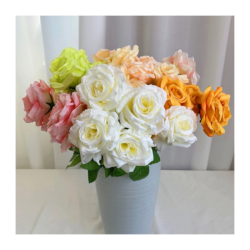 Wedding Flower FengYu 5 Head Diamond Rose Flower Artificial Flowers Decorative