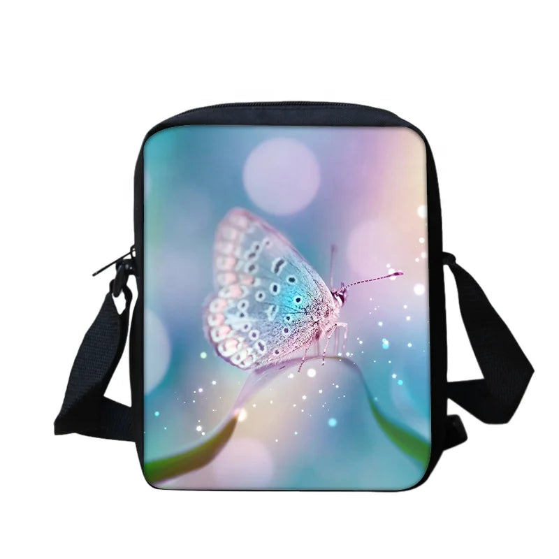 New Arrival Women Fashion Small Sling Bag Colorful Butterfly Shoulder Bag Hot Sale Crossbody Bag for Ladies