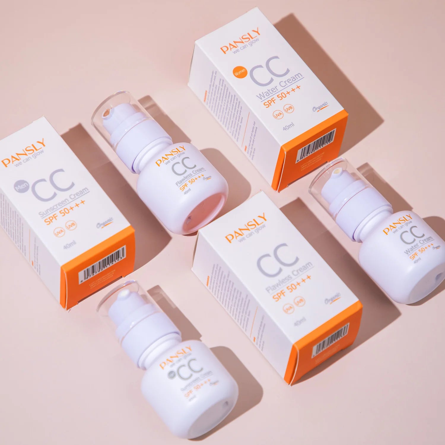 OEM Brightening Facial Sunscreen Natural Hydrating Day Cream SPF 50 Sunscreen Anti UV SPF 50 Moisturizing CC Cream