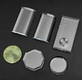 Eyelash Extension Pallet Crystal Glass U-Curved/Straight Stand False Eyelashes Hold Tools