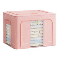 Household Waterproof Quilt Organizer Box Gabardine Cloth Steel Frame Storage Box Oversized Foldable Clothes Organizer Customized