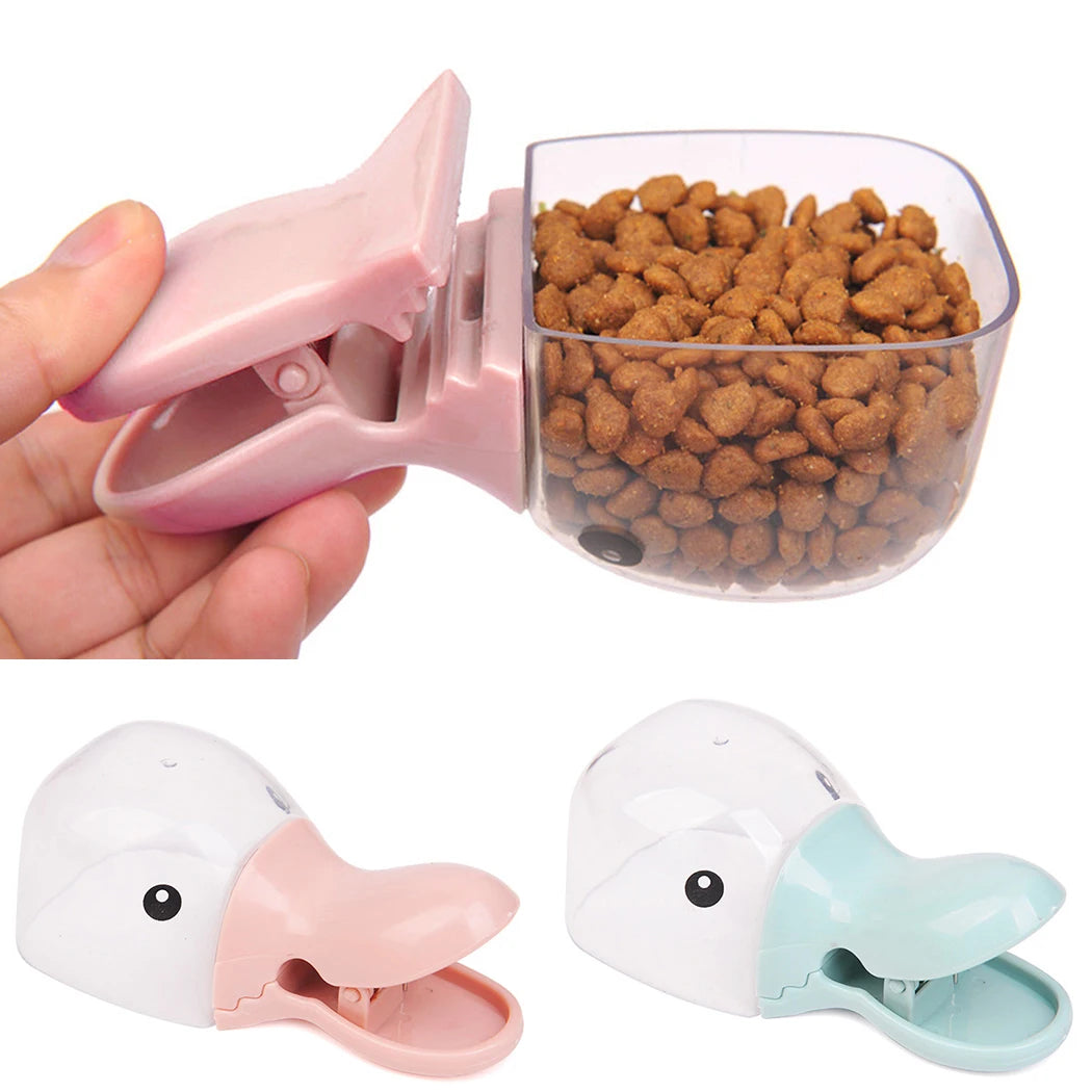 Cute Cartoon Duckbill Pet Food Scoop Plastic Cats Dogs Food Spoon Pet Feeding Supplies Pet Accessories