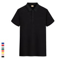 Wholesale Men's Black Short Sleeve  Shirt Knitted School Uniform T-Shirt with Embroidered Playera Tipo Techniques
