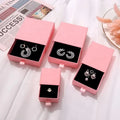 2023 pink Fashion Custom Sliding Out Matching Drawer Jewelry Cardboard Gift Jewelry Packaging Box