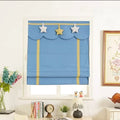 ZSTARR Home Decor Window Treatments Curtain Fabric Electric Cordless Motorized Roller Shades Roman Blinds for Kids Children Room