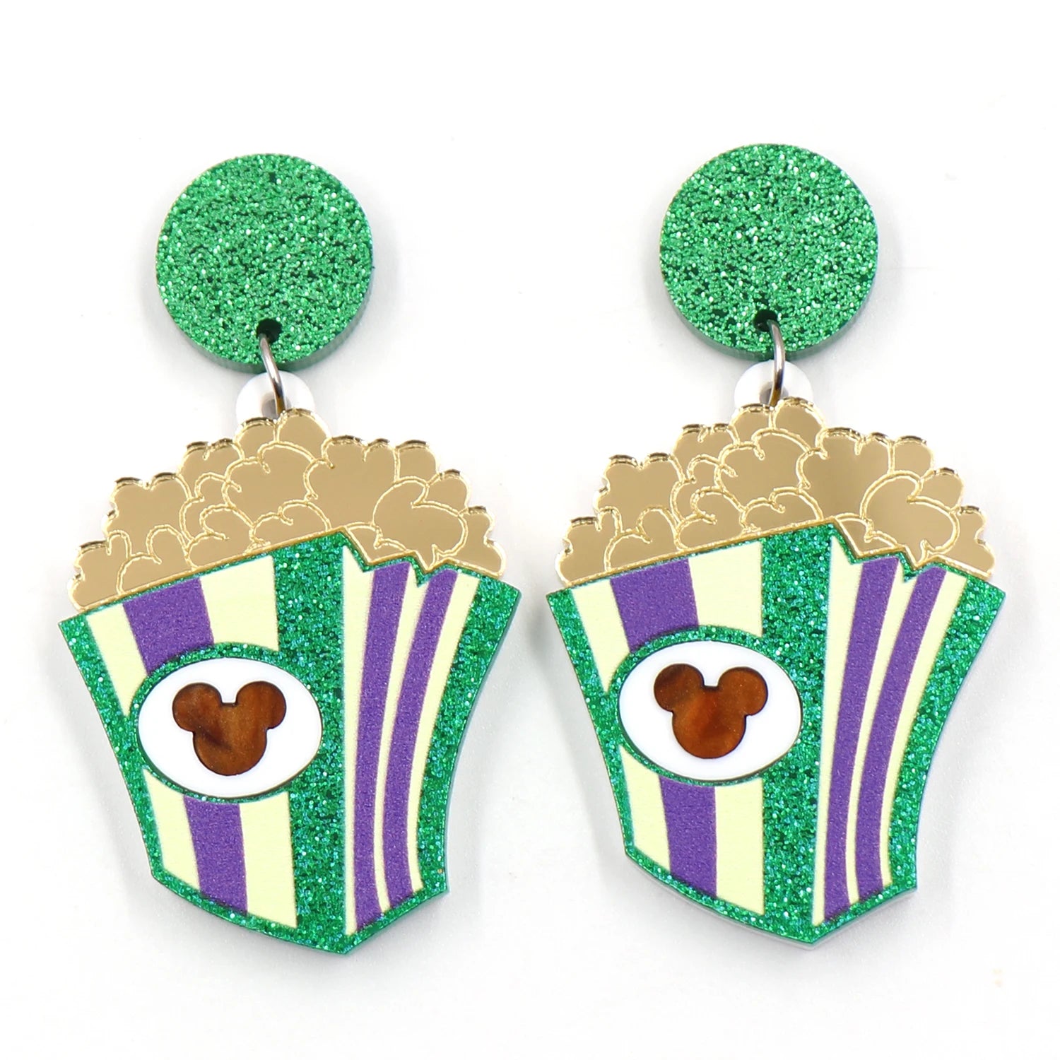ERS824ER1785 1pair New Product CN Drop Popcorn Mouse Head Mardi Gras Cute Acrylic Earrings Jewelry for Women