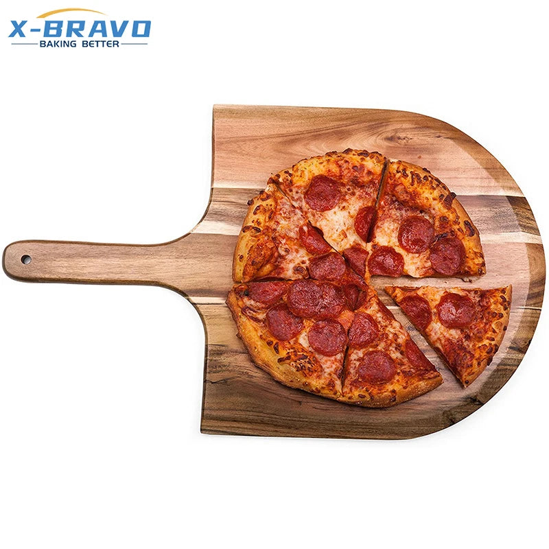 Acacia Wood Solid Wood Chopping Board Pizza Board Sushi West Point Special-shaped Board Pizza Shovel Baking Utensils