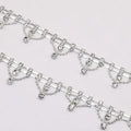 Rhinestone Fringe Trim Chain Applique Diamond Tassel Fringe Clothing Accessories Rhinestone Chain