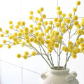 F138 New Artificial Gold Ball Flowers for Home Wedding Decorations Graduation Mother's Day Easter Back School Chinese New Year