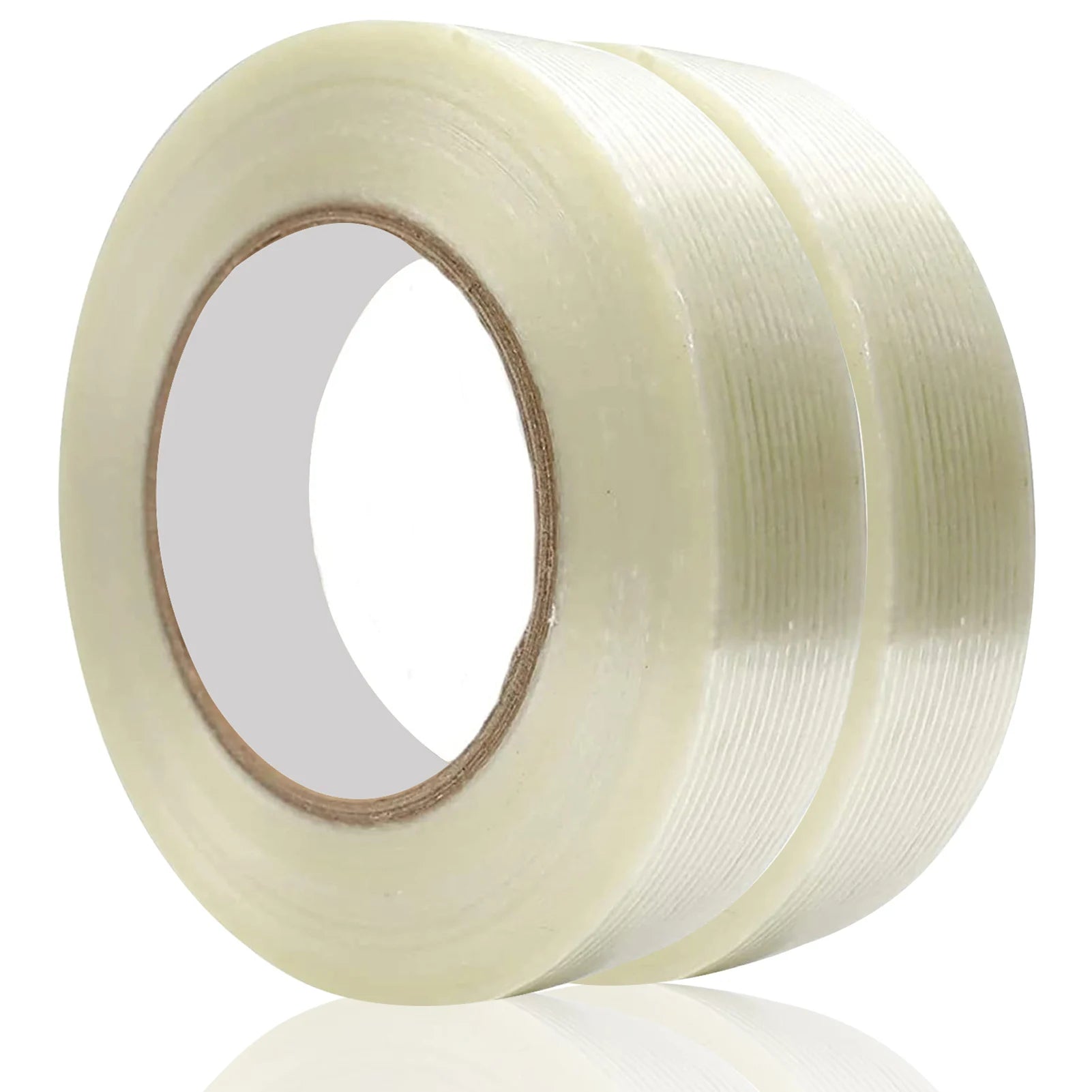 65g Doublesided Clear Fiberglass Mesh Tape for Waterproofing Custom Straight Measures Fiberglass Filament Tape