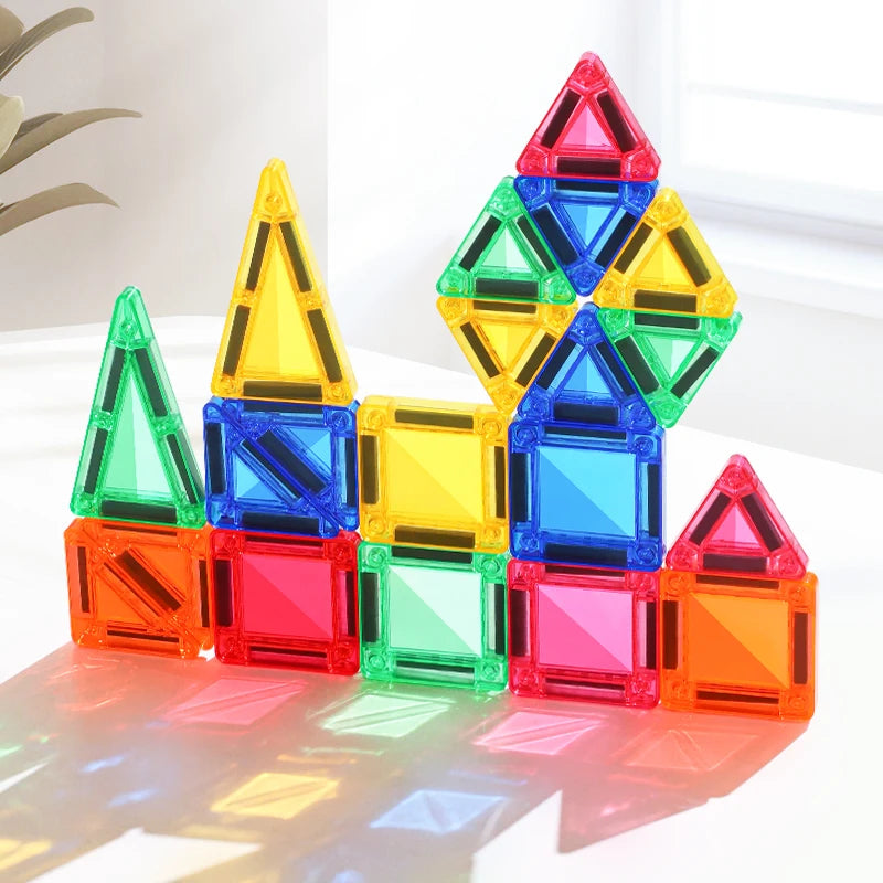 Factory Wholesale Customized Bright Colours Magnet Strength Travel Sized Mini Magnetic Tiles Iron Box