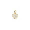 Vintage Sterling Silver 925 Fashion Jewelry Heart Zircon Pendants Charm for Necklace Making