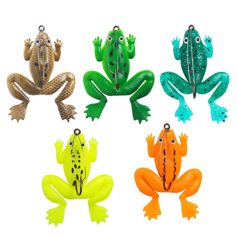 Luya Blackfish Killer 5.2g 6cm Soft Bait Insect Bionic Artificial Bait Fishing Frog Fish Lure With Single Hook
