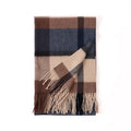 Autumn and Winter 2026 Manufacturer Women's Solid Initial Shearing Wool Scarf Lamb Fleece Plain Thick Shawl Long Neck