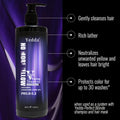 Professional Manufacturer's Organic Vegan Cream Shampoo Purple Brassy Hair Removal Smoothing Anti-Dandruff Nourishing