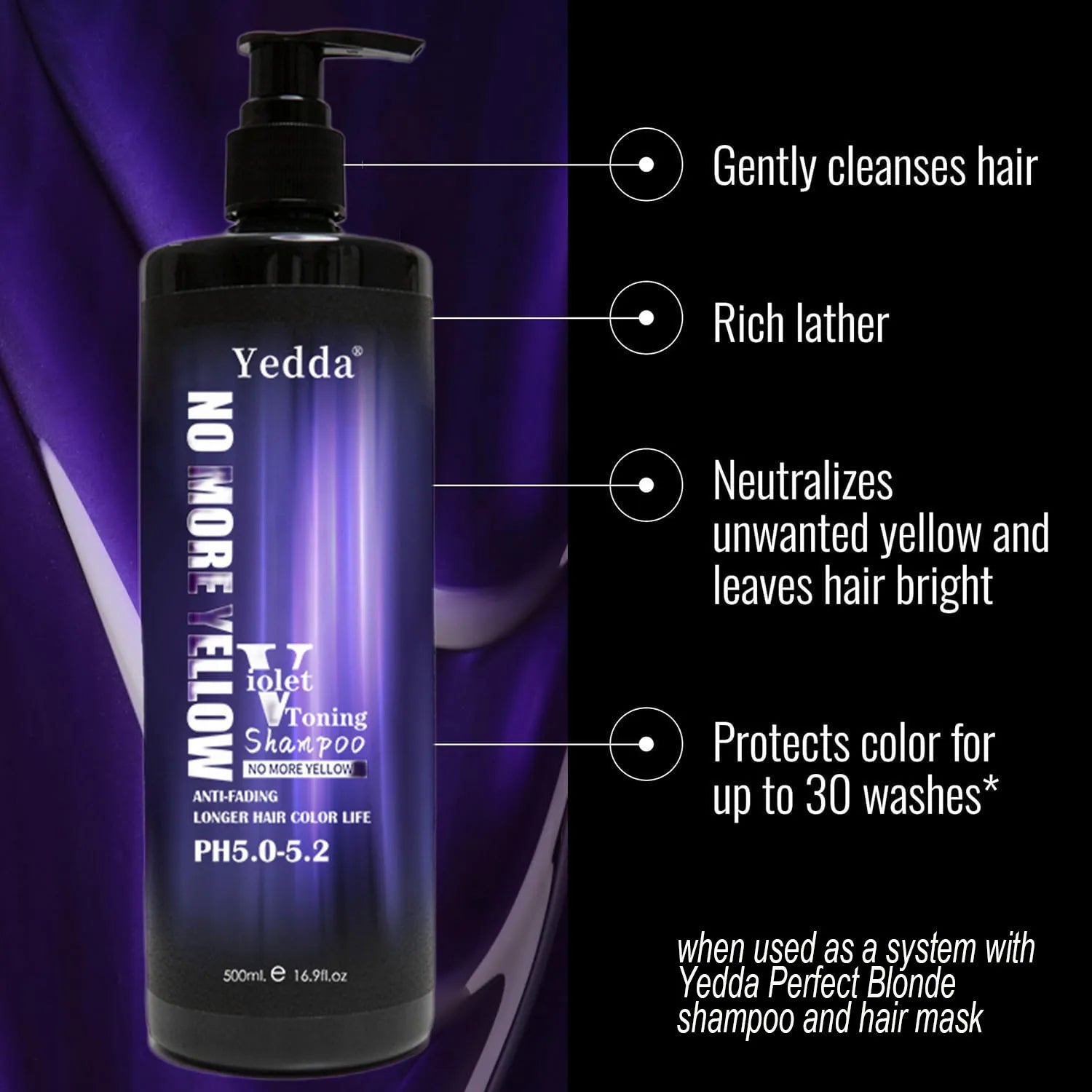 Professional Manufacturer's Organic Vegan Cream Shampoo Purple Brassy Hair Removal Smoothing Anti-Dandruff Nourishing