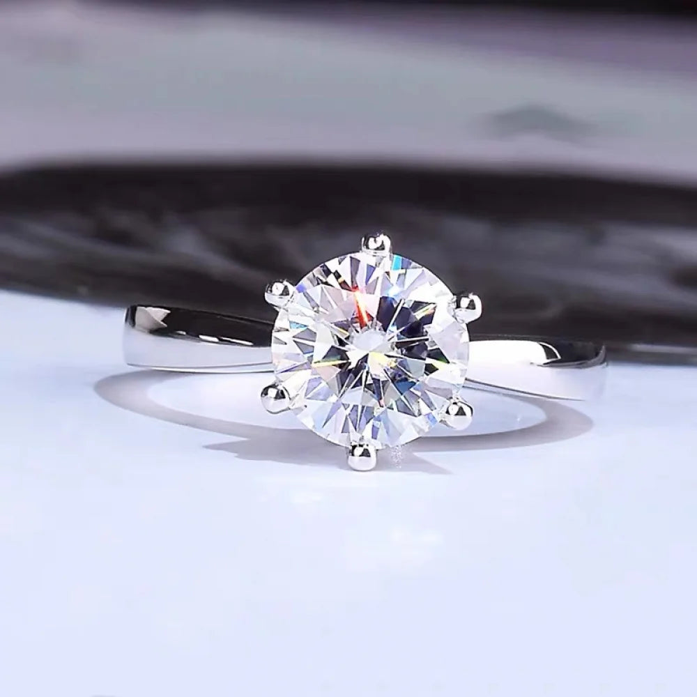 2024 Trendy Women Fashion Jewelry Bridal Engagement Diamond Wedding Cubic Zirconia Ring