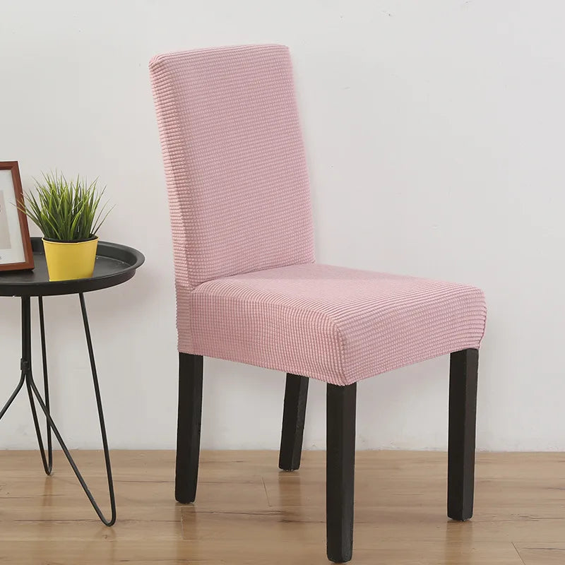 Dining Room Jacquard Stretch Furniture Protector Covers Removable Washable Waterproof Customized Color Universal Fit Chair