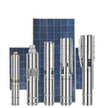 4 Inch Ac Dc Water Solar Powered Open Well Vertical Submersible 3 Phase 4 Inch Pumps