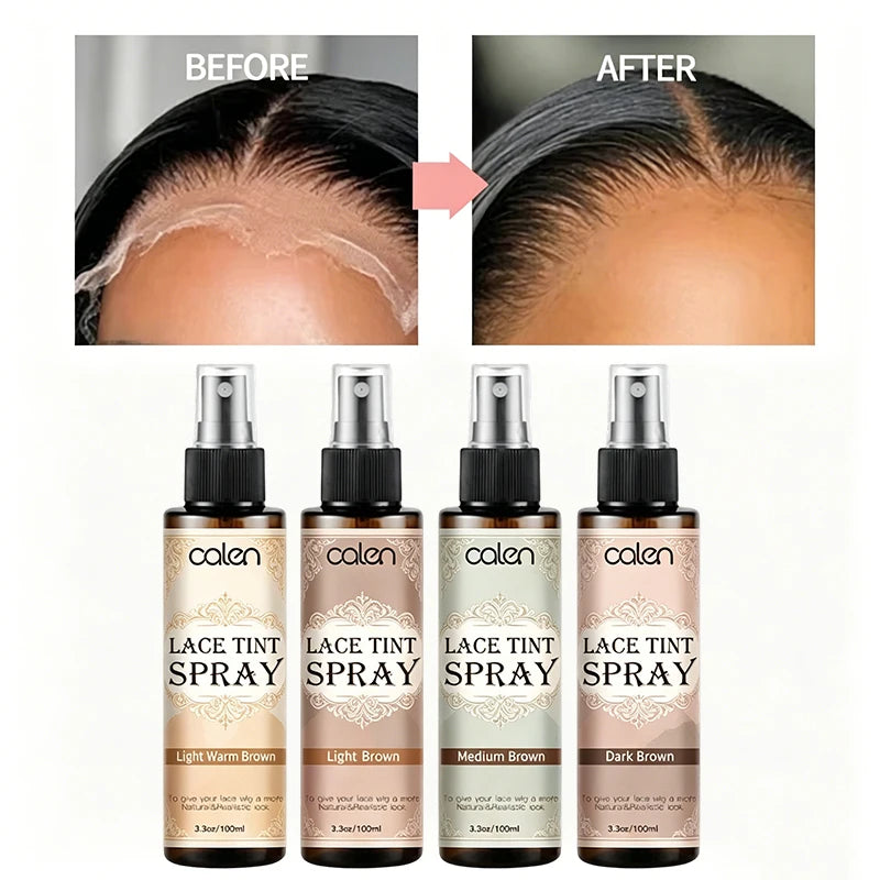 Oalen Private Label Natural Healthy Easy to Color Spray Lace Tint Spray for Hairpieces Permanent Dye Fast Dry