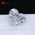 Ready Stock White Fancy Cut Heart Loose Cz Gems Stone Prices Crushed Ice Cut 5a+ Cubic Zirconia Synthetic Cz