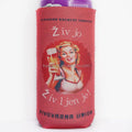 Red Custom Logo Insulated 16oz Neoprene Can Cooler Beer Stubby Holder
