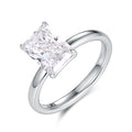 IGI Certified Cvd Lab Grown Diamond Engagement Ring Jewelry Women Lab Diamond 18k White Gold Radiant Cut Wedding Solitaire Ring