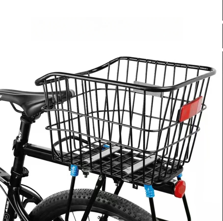 Wholesale Bicycle Rear Basket with Reflective Sheet Student Schoolbag Basket Cycling Accessories Parts