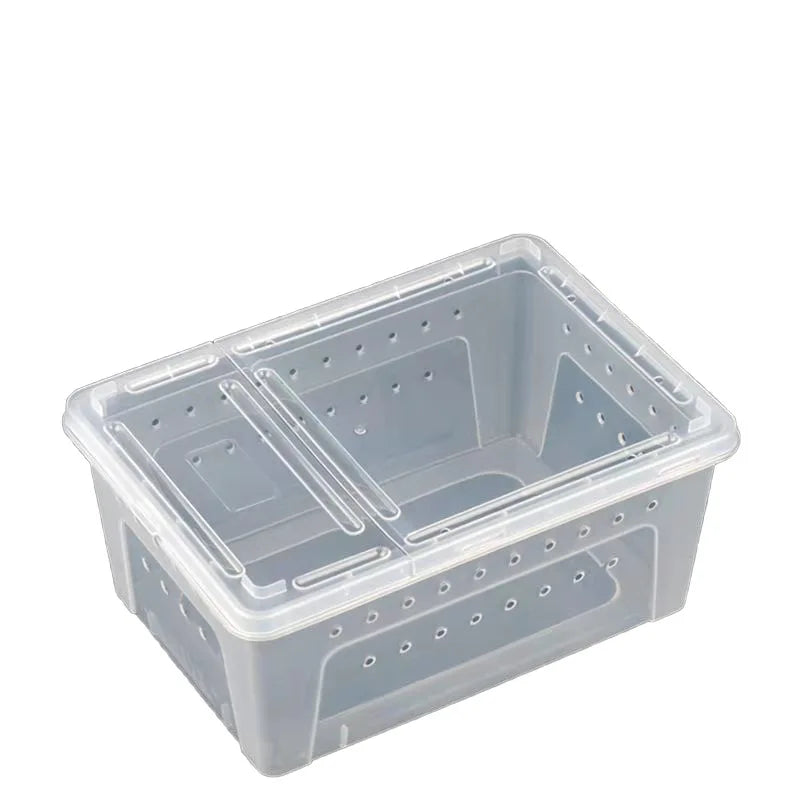Hot Selling DIY Professional Multi Sizes PP Material Outdoor Transparent Portable Snake Rack Reptile Tank With Lid for Inhabit